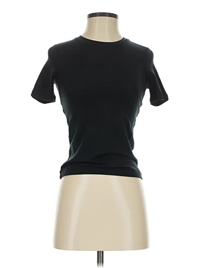 Pre-owned Nobull Short Sleeve Turtleneck In Black