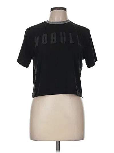 Pre-owned Nobull Short Sleeve Turtleneck In Black