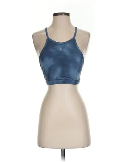 Pre-owned Nobull Tank Top Blue Halter Neckline Tops