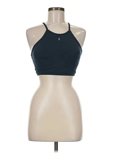 Pre-owned Nobull Tank Top Blue Halter Neckline Tops