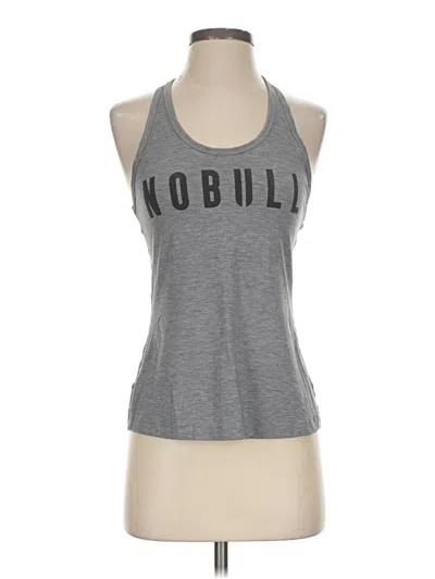 Pre-owned Nobull Tank Top Gray Halter Neckline Tops