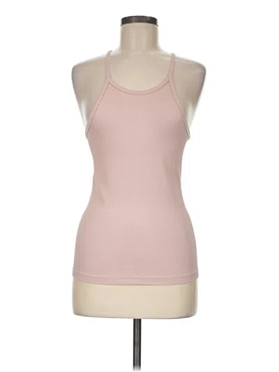 Pre-owned Nobull Tank Top Pink Halter Neckline Tops