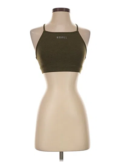 Pre-owned Nobull Tank Top Tan Halter Neckline Tops