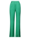 Nocold Woman Pants Emerald Green Size L Acetate, Silk In Green