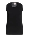 Nocold Woman Sweater Black Size L Viscose, Polyamide In Black