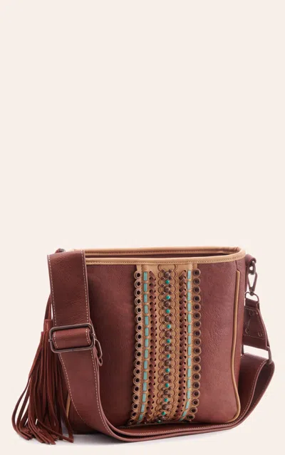 Nocona M&f Western Laney Concealed Weapon Messenger Bag In Brown