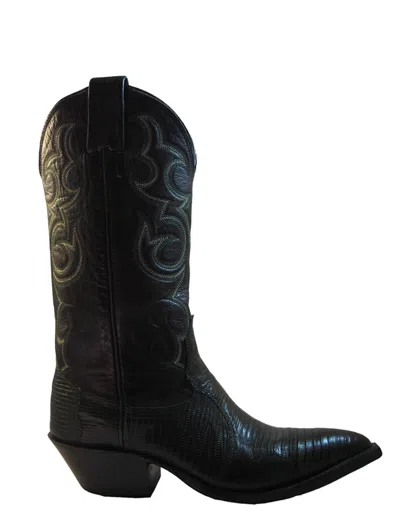 Pre-owned Nocona Women's 1555-27-005 Cowboy Boots Green Lizard