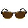 Nocturna Frames Men's Brown Mono Sunglasses – Havana Print In Burgundy