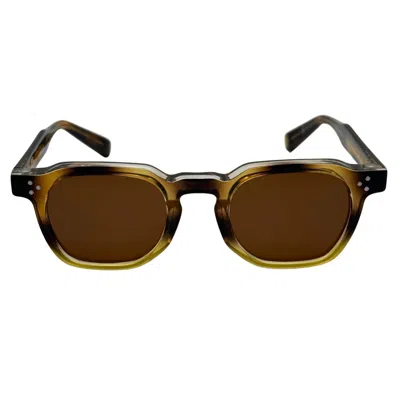 Nocturna Frames Men's Brown Mono Sunglasses – Havana Print In Burgundy