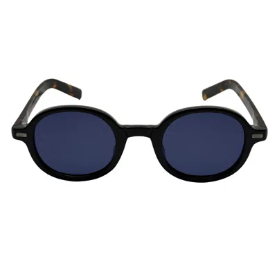 Nocturna Frames Women's Black / Brown Echo Sunglasses – Havana Print In Blue