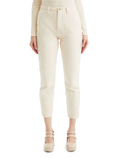 Nocturne 22 Women's High Rise Cropped Jeans In Ecru