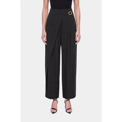 Nocturne Accessory Detail Straight Leg Trousers In Black