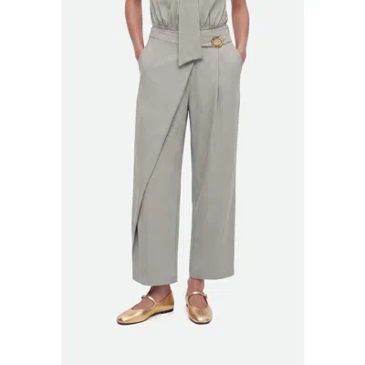 Nocturne Accessory Detail Straight Leg Trousers In Gray