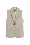 Nocturne Accessory Detailed Vest In Beige
