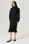 Nocturne Asymmetric Buttoned Tailored Jacket In Black