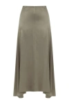 Nocturne Asymmetrical Long Skirt In Grey