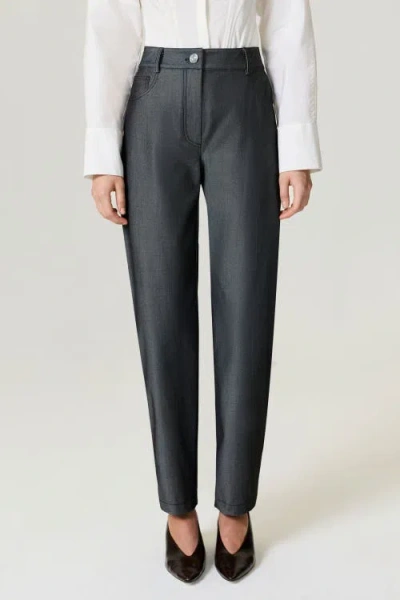 Nocturne Balloon Cut Tailored Pants In Black