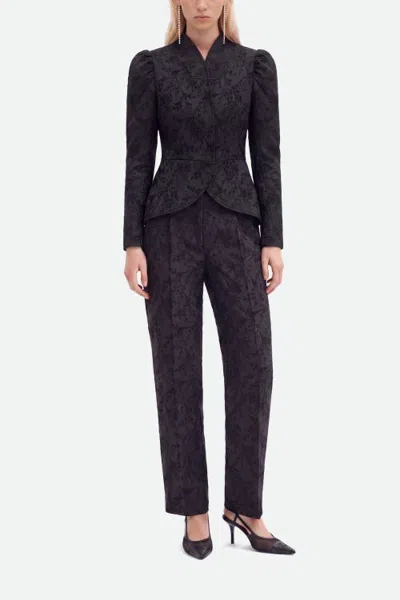 Nocturne Balloon Sleeve Wrap Jacket In Black