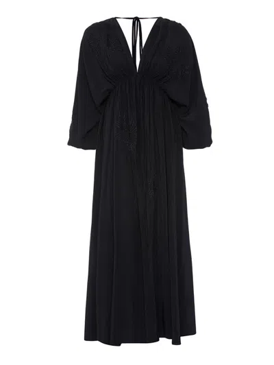 Nocturne Beaded Dress In Black