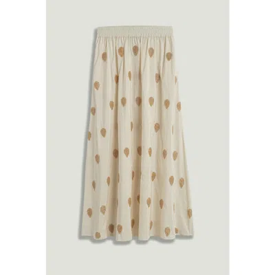 NOCTURNE NOCTURNE BEADED EMBROIDERED MAXI SKIRT