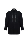 NOCTURNE NOCTURNE BEADED OVERSIZED SHIRT