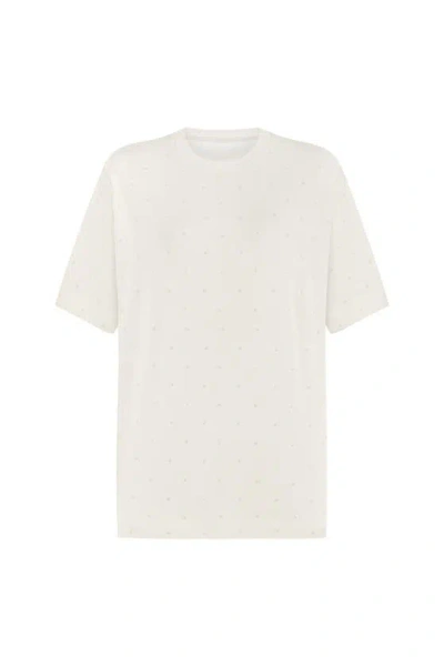 Nocturne Beaded Oversized T-shirt In White