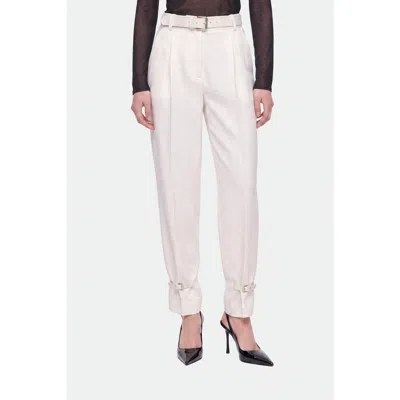 Nocturne Belt Detail Trousers In White