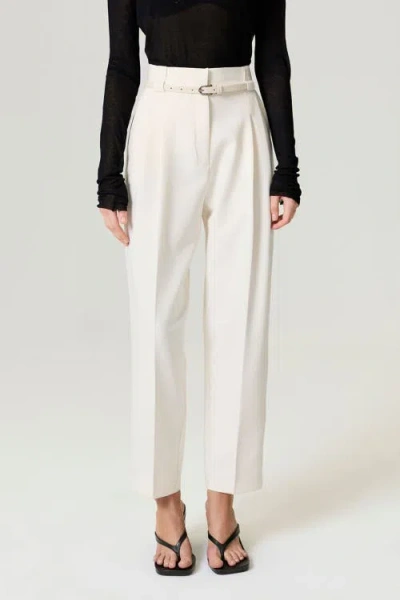 Nocturne Belt Detailed Pants In White