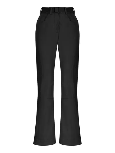 Nocturne Belted High-waisted Jeans In Black