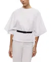 Nocturne Belted Oversized T-shirt In White