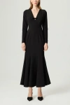 Nocturne Bow Detail Mermaid Maxi Dress In Black