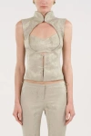 Nocturne Braid-trim Bustier Top In Multi