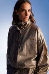 Nocturne Bronze Metallic Jacket In Multi