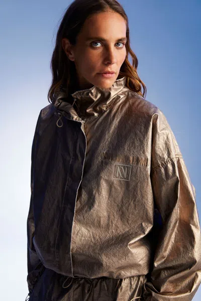 Nocturne Bronze Metallic Jacket In Multi