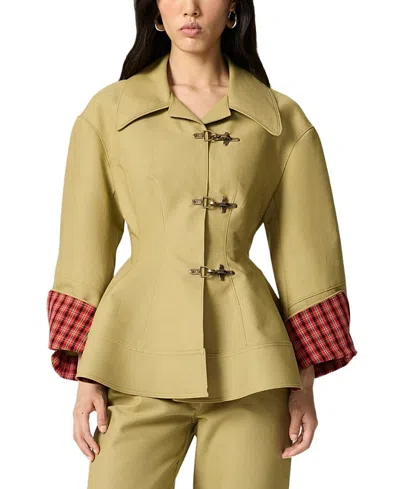 NOCTURNE BUCKLE FRONT FITTED JACKET