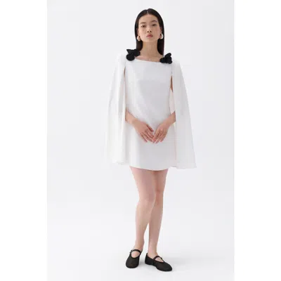 Nocturne Cape Sleeve Mini Dress