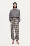 Nocturne Checked Cargo Pants In Multi