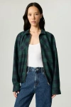 Nocturne Checked Zip-front Jacket In Green