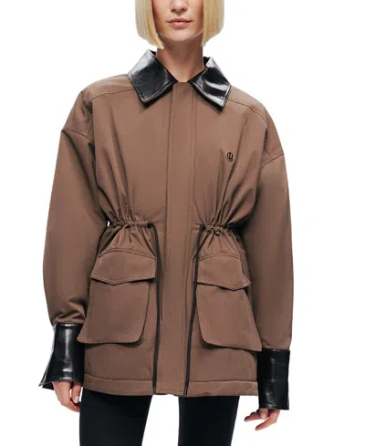NOCTURNE CONTRAST COLLAR UTILITY JACKET