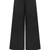 Nocturne Contrast Top Stitching Pants In Black