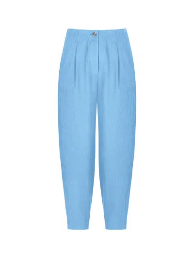 Nocturne Corduroy Slouchy Pants In Blue