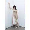 Nocturne Corset Look Dress In Beige