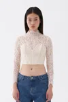 Nocturne Corset-look Lace Blouse