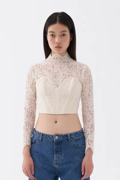 Nocturne Corset-look Lace Blouse