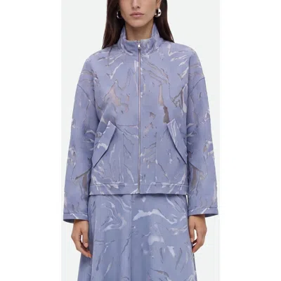 Nocturne Cotton Blend Jacket In Blue
