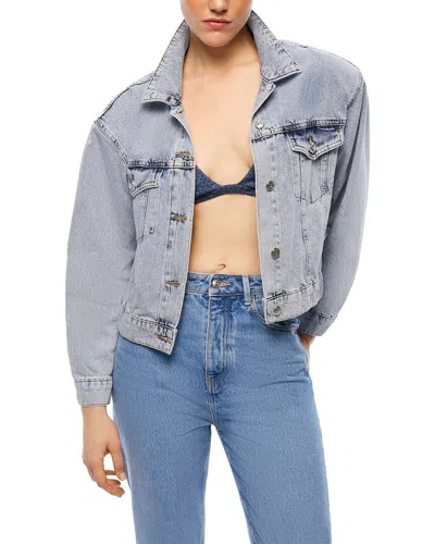 Nocturne Cropped Denim Jacket In Blue