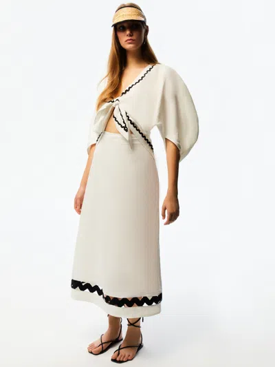 Nocturne Cut-out Dress In White