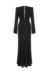 NOCTURNE NOCTURNE CUT-OUT LONG DRESS