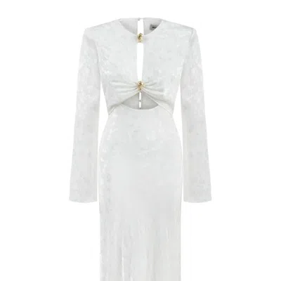 Nocturne Cut-out Long Dress In Ivory