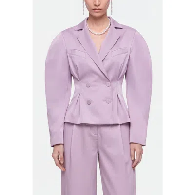 Nocturne Double Breasted Jacket In Pink